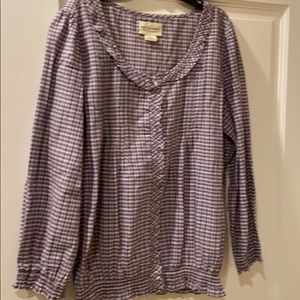 Denim and supply blouse plaid